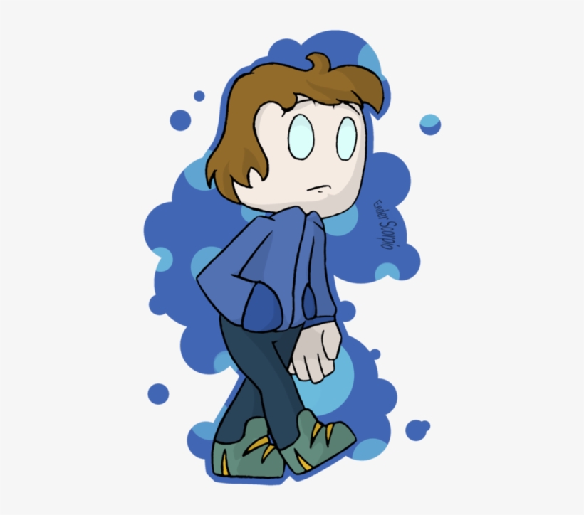 Mini Herobrine - Cartoon, transparent png download