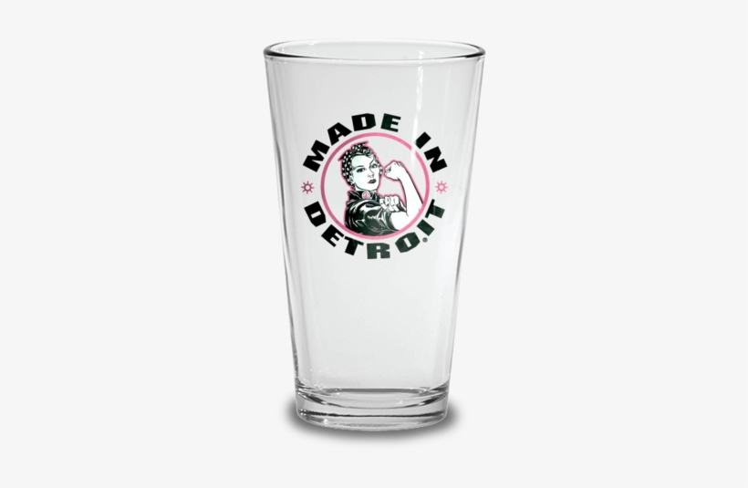 Rosie The Riveter Pint - Made In Detroit, transparent png download