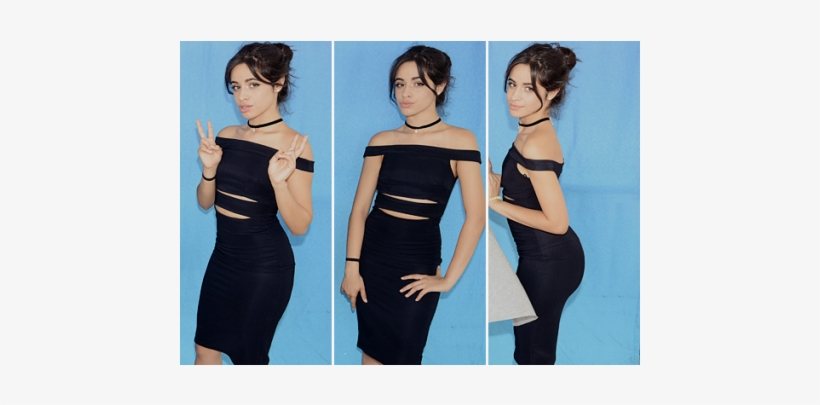 Camila Cabello Black Dress, transparent png download
