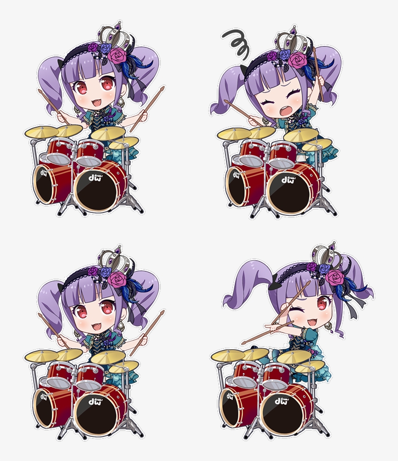 Blue Roses In Harmony Chibi - Ako Udagawa, transparent png download