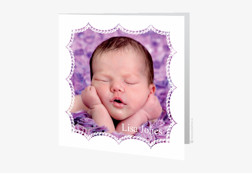 Baby Card Lace Frame - Lace, transparent png download