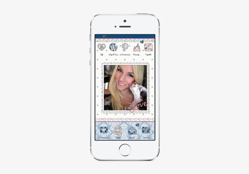 Lace Picture Frame Iwidget - Ios, transparent png download