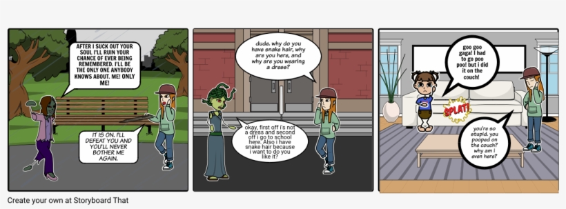 Zombie Girl, Nazgol Baby, Snake Hair Weirdo Boy,nazgol - Boy, transparent png download