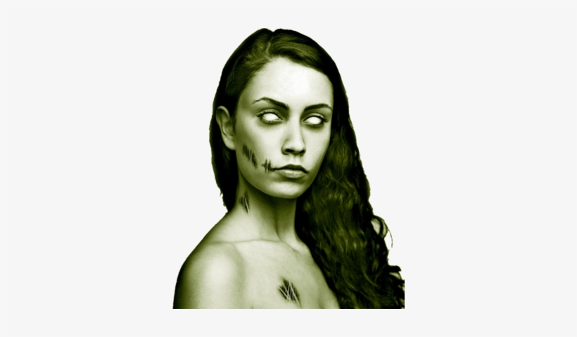 The Gallery For Gt Zombie Girl Png - Drawing, transparent png download