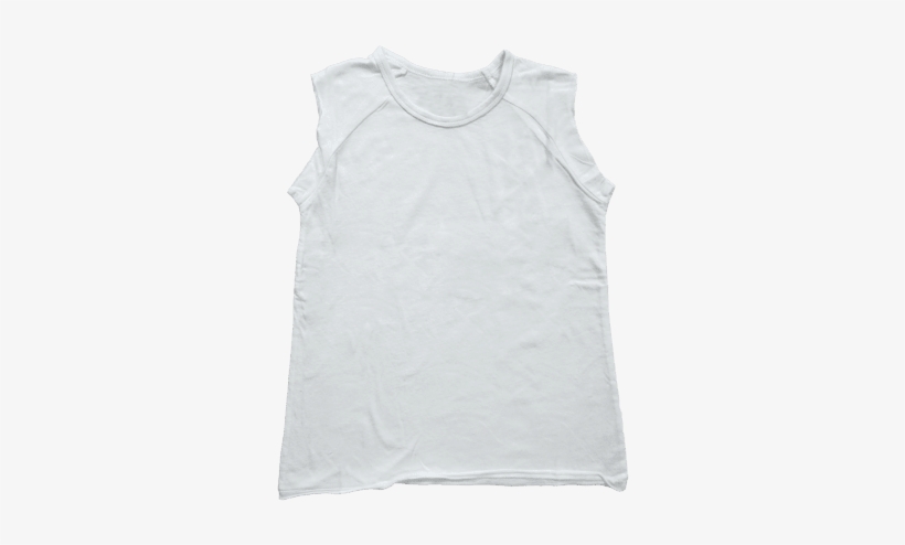 Picture Of White Muscle Tank - Undershirt, transparent png download