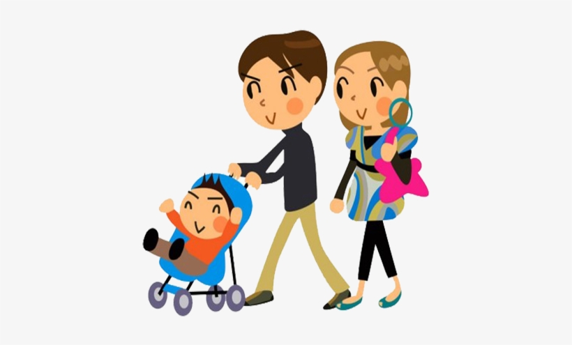Parents Photo - Cartoon Family, transparent png download
