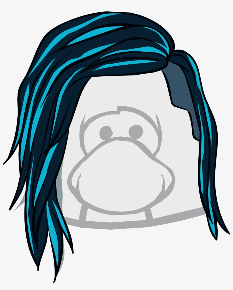The Rocker-chic Icon - Up Sweep Club Penguin, transparent png download
