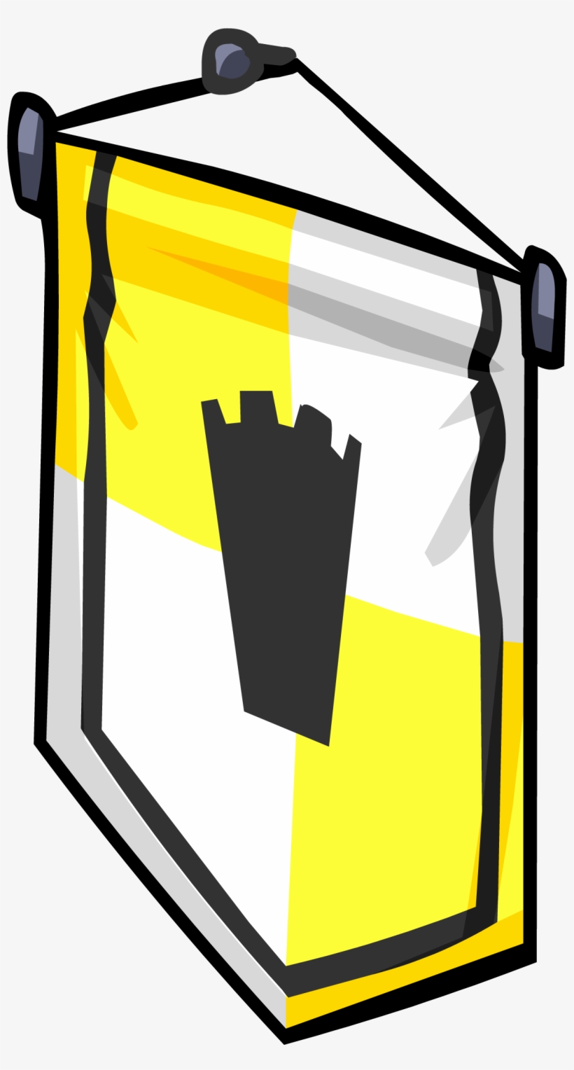 Ye Olde Yellow Banner Sprite 008 - Bordered Yellow Banner, transparent png download