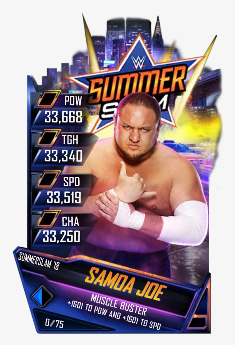 Samoajoe S4 21 Summerslam18 - Wwe: Summerslam 2016 (dvd), transparent png download