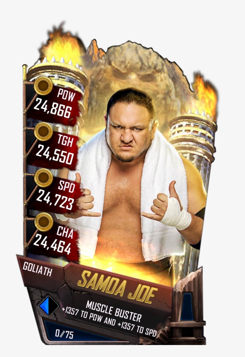 Samoajoe S4 20 Goliath - Wwe Supercard Goliath Cards, transparent png download