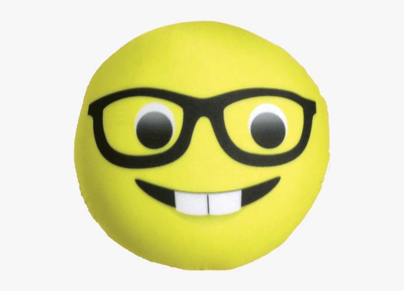 Nerd Emoji Microbead Pillow - Nerd Emoji, transparent png download