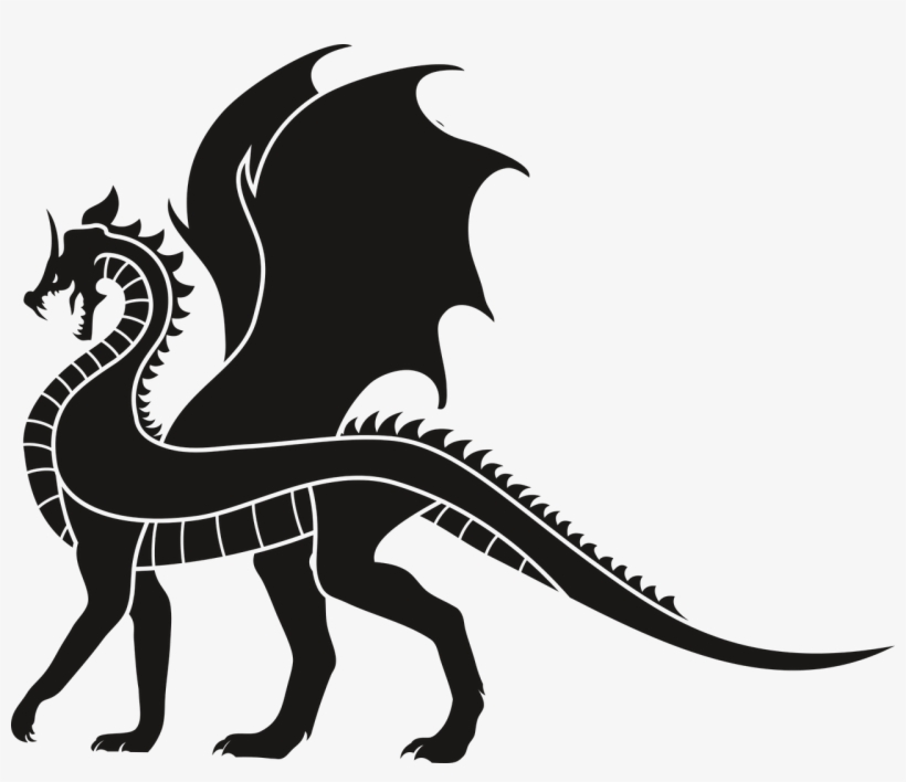Dragon Dragoon Black - Dragon Clipart No Background, transparent png download