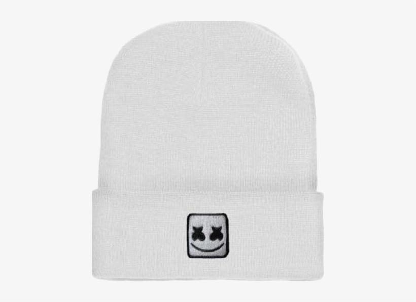 Marshmello Beanie White Marshmellomusic - Hat, transparent png download