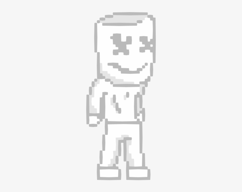 Marshmello Pixel Art - Medibang Inc., transparent png download