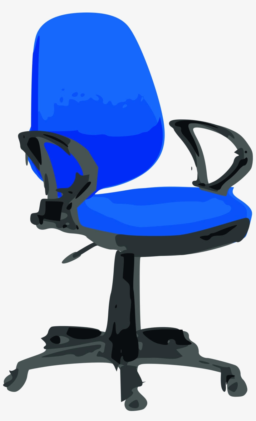 This Free Icons Png Design Of Desk Chair-blue With, transparent png download