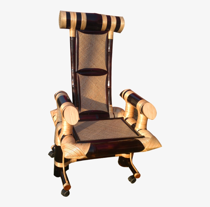 Dark Brown And Beige Office Chair - Brown, transparent png download
