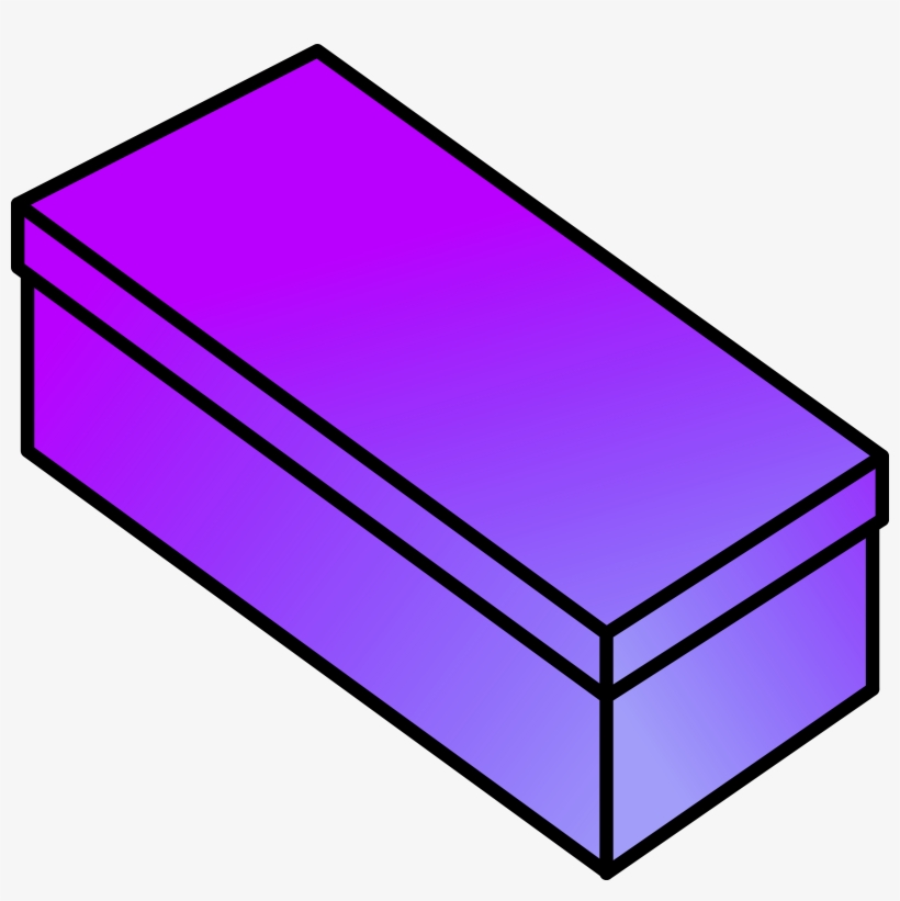 Clipart Box Rectangular Box - Shoe Box Png, transparent png download