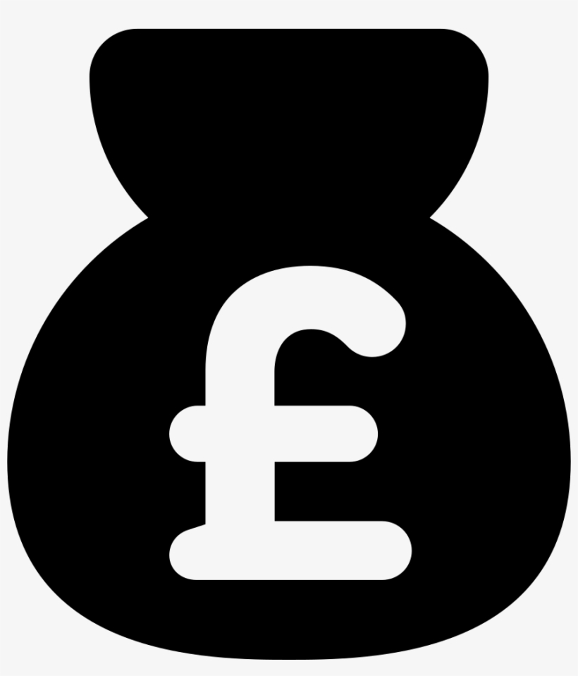 Money Bag With Pound Sign Comments - Pound Sign Icon, transparent png download