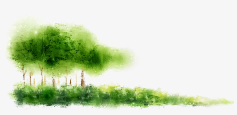 Computer File Dream Woods Image Black And White - 水彩 草地, transparent png download