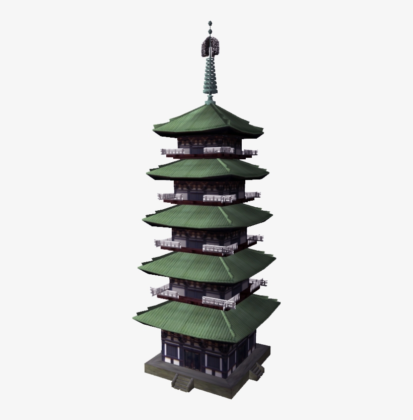 Japanese Buddhist Temple - Christmas Tree, transparent png download