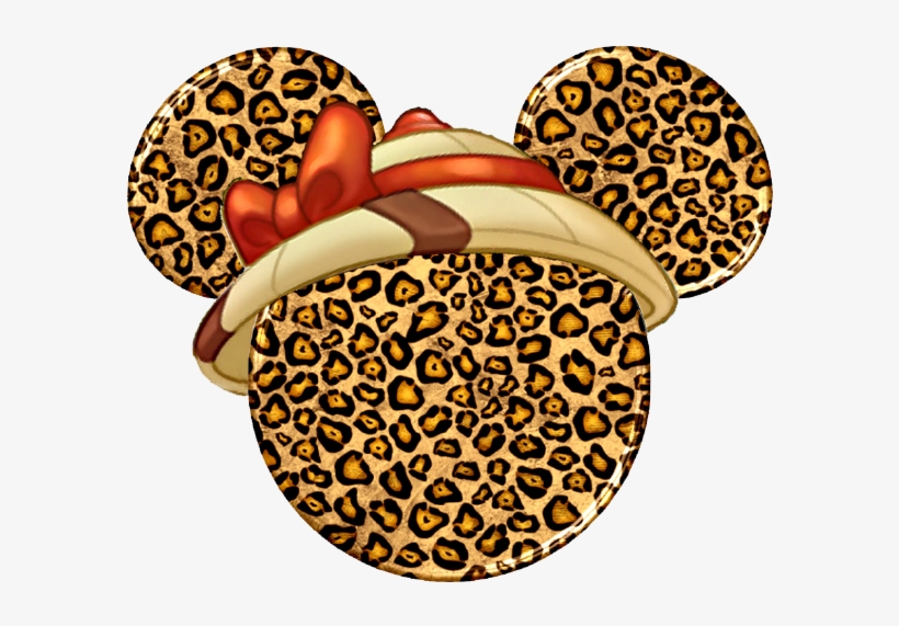 Cheetah Safari Print Minnie Mouse Counted By Tradewindsembroidery - Minnie Mouse Cheetah Print, transparent png download