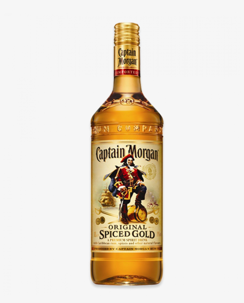 Captain Morgan 1 Litre - Captain Morgan Gold Spiced Transparent PNG