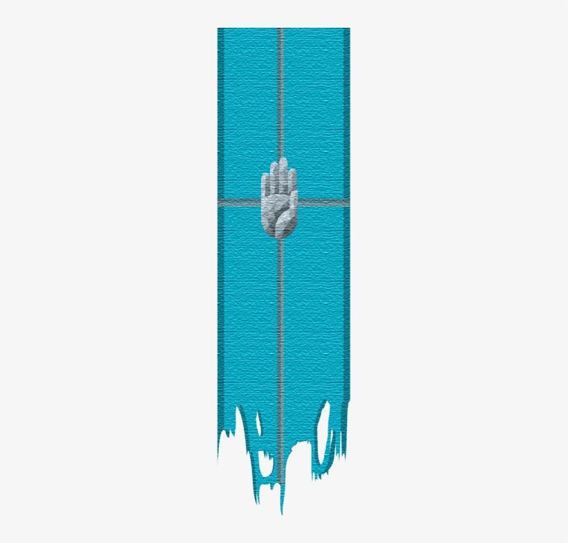 Ragged Silver Hand Banner Profile Content Smaller Resolution - Oar, transparent png download