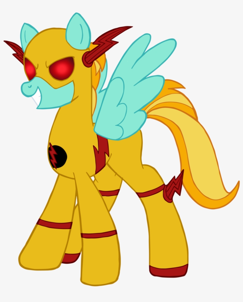 #1521117 - Artist - Edcom02, Artist - Jmkplover, Clothes, - Reverse Flash Pony, transparent png download