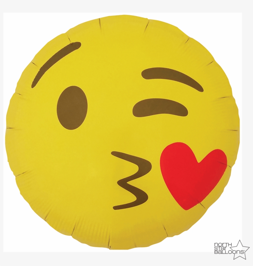 Emoji Kissing Heart 18 In, transparent png download