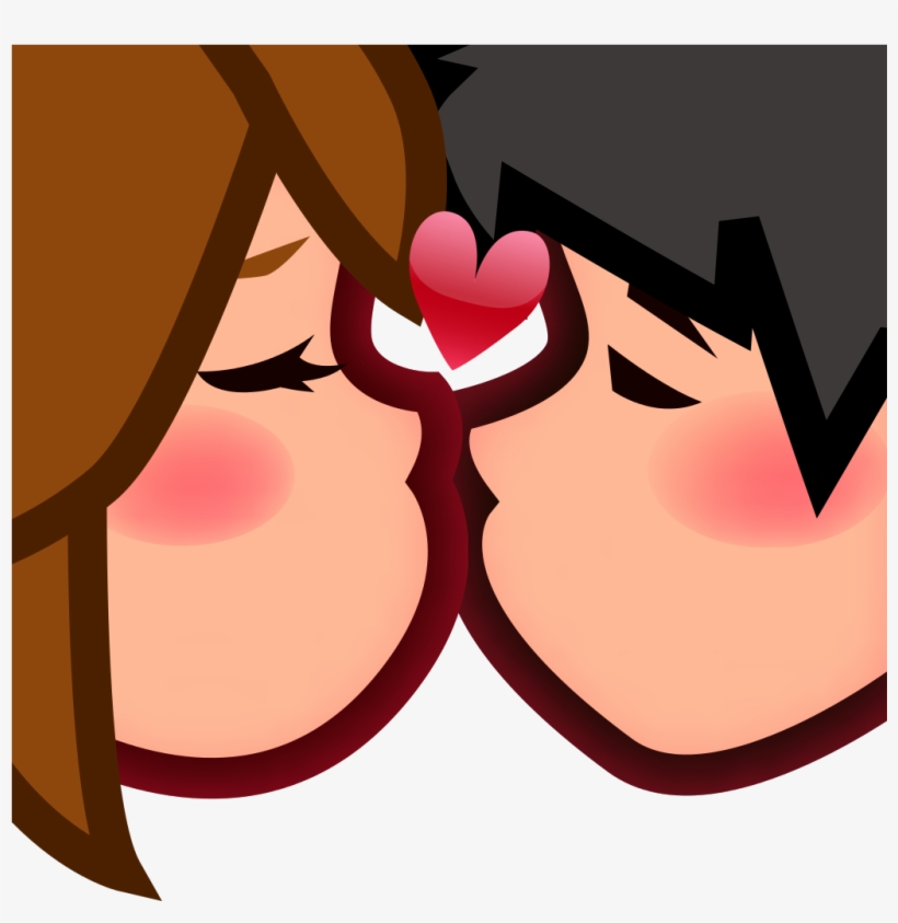 Peo Couple Kiss - 💏 Kissing Emoji, transparent png download