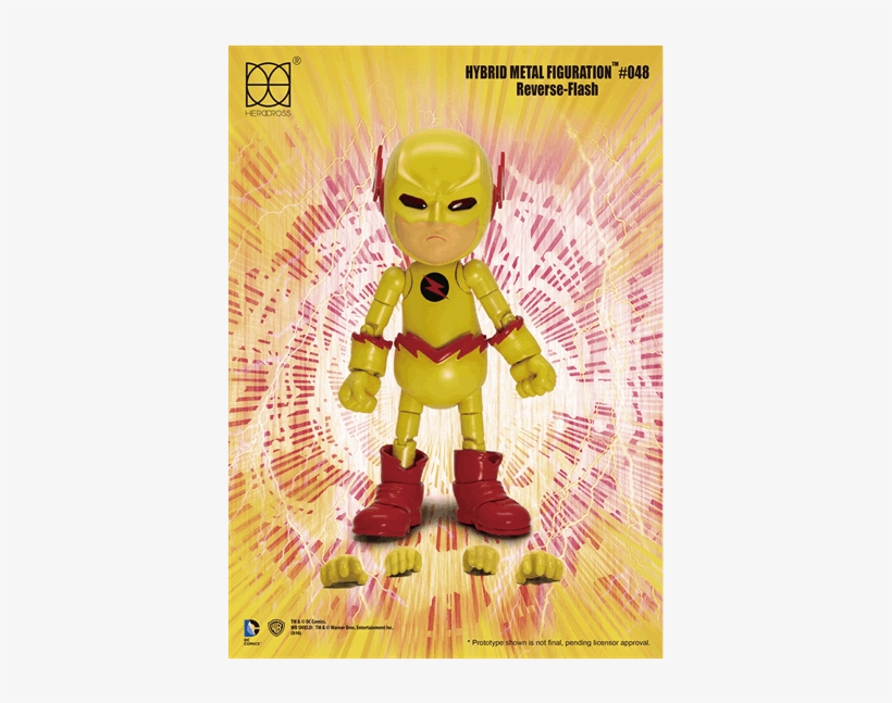 1 Of - Flash - Reverse Flash Hybrid Metal Figuration, transparent png download