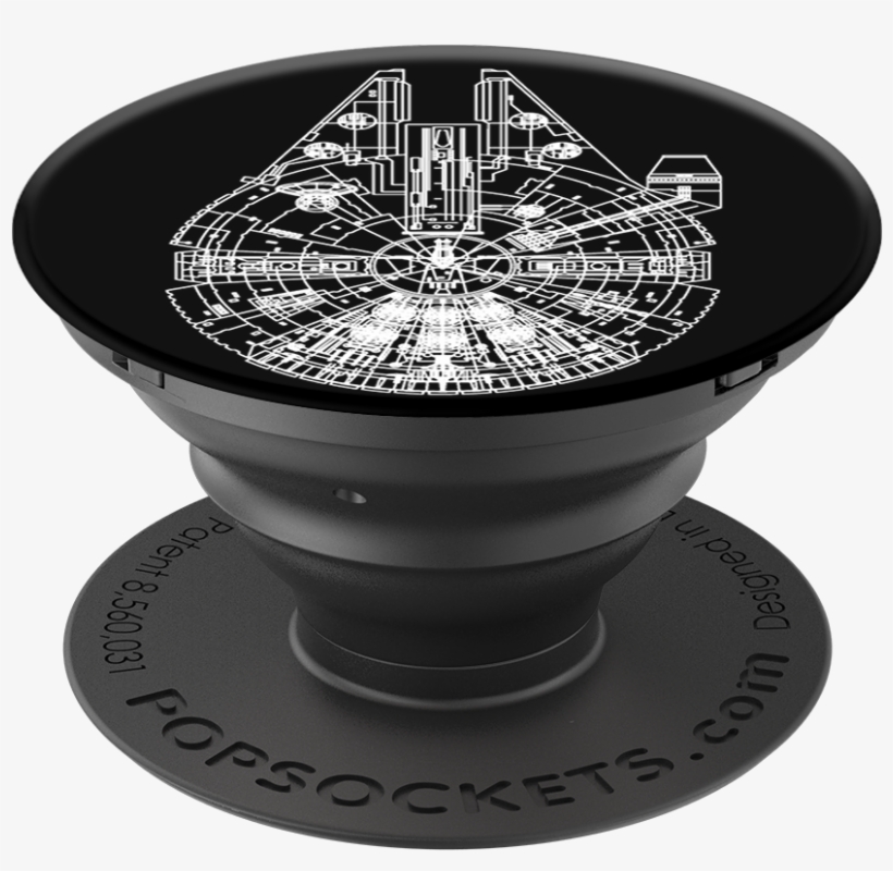 Aluminum Millennium Falcon - Tennessee Vols Popsocket, transparent png download
