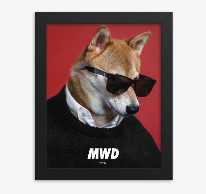 Mwd Side Swag Poster - Сиба Ину В Очках, transparent png download