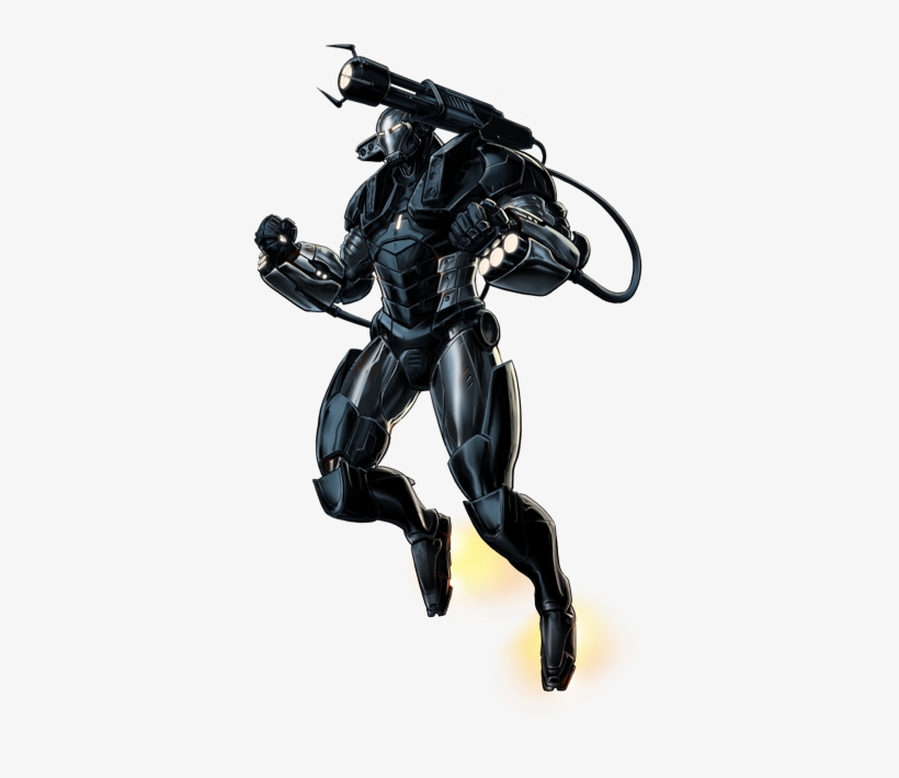 War Machine Right Portrait Art - Armored Superhero, transparent png download