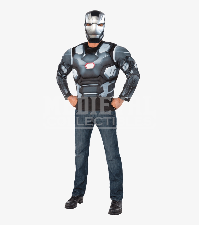 Adult Civil War Deluxe War Machine Costume Set - Men's War Machine Captain America Civil War Costume, transparent png download