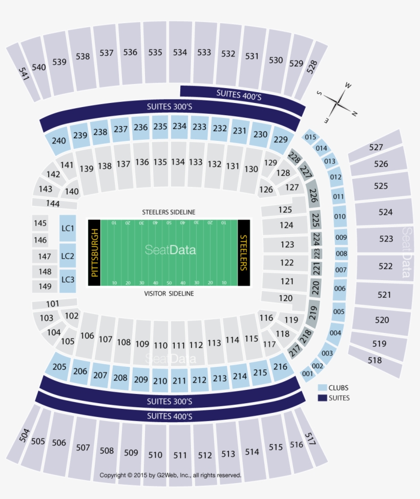 Click Section To See The View - Pittsburgh Steelers, transparent png download