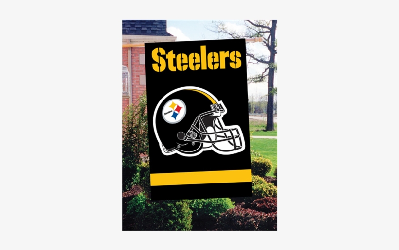 Pittsburgh Steelers Applique Banner Flag - Pittsburgh Steelers, transparent png download