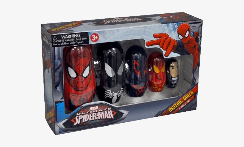 Spider-man Nesting Doll Set - Marvel Spider-man Nesting Dolls, transparent png download