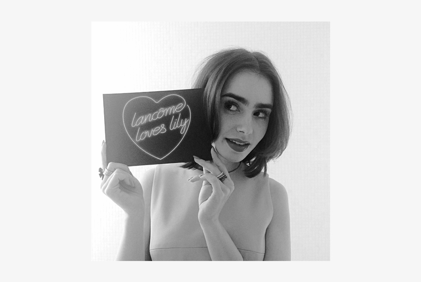 We´re With @lilyjcollins Getting Excited About Our - Girl, transparent png download