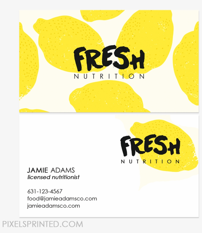 Nutritionist Business Cards, transparent png download