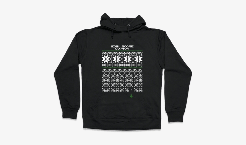 Christmas Invaders Hooded Sweatshirt - Read Books And Be Happy Hoodie: Funny Hoodie From Lookhuman., transparent png download