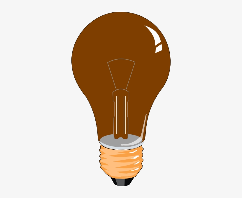Brown Bulb Svg Clip Arts 336 X 592 Px, transparent png download