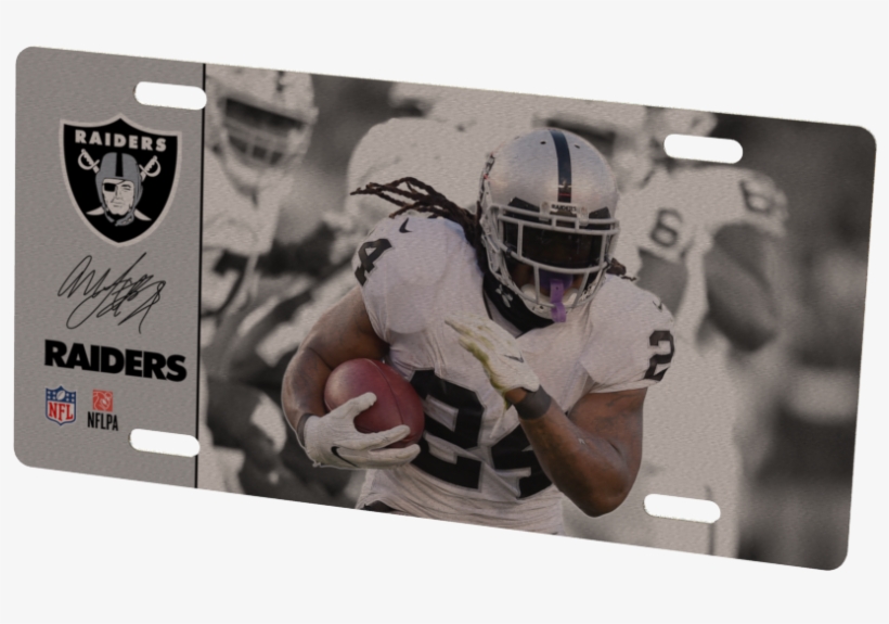 Oakland Raiders Marshawn Lynch Metal Photo - Oakland Raiders, transparent png download