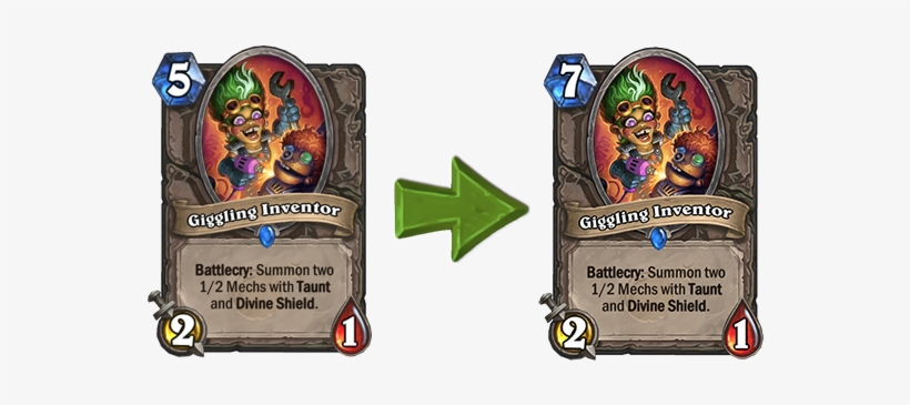 The Neutral Minion Giggling Inventor Will Now Cost - Hearthstone, transparent png download