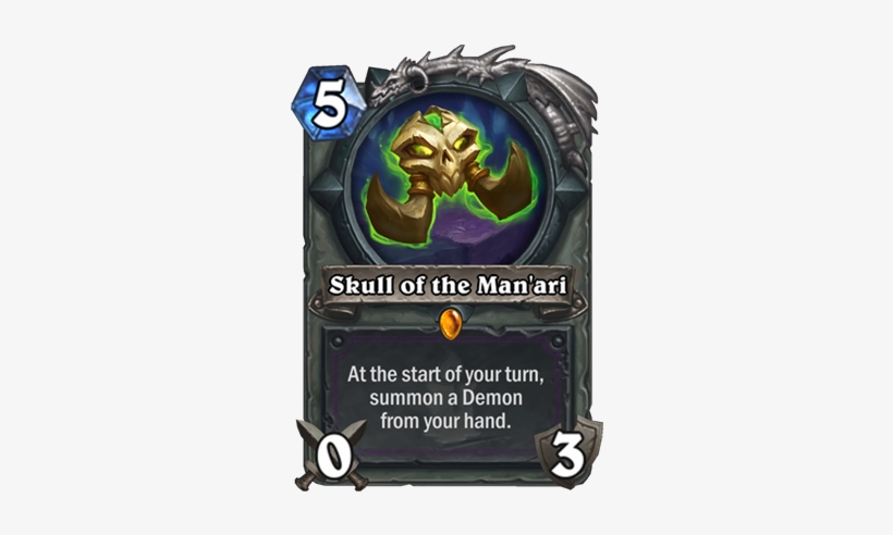 Hearthstone Skull Of Manari - Kobolds And Catacombs Cards, transparent png download