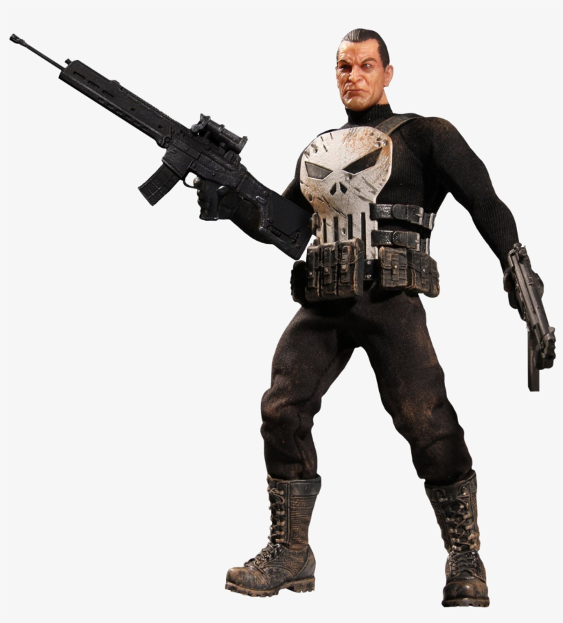 12 Collective 1/12 Scale Action Figure - メズコ メズコトイズ フィギュア【marvel One:12 Collective Punisher, transparent png download