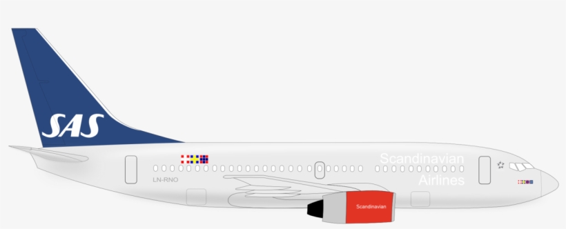 Sas Boeing 737-300 - Boeing 737 300 Sas, transparent png download
