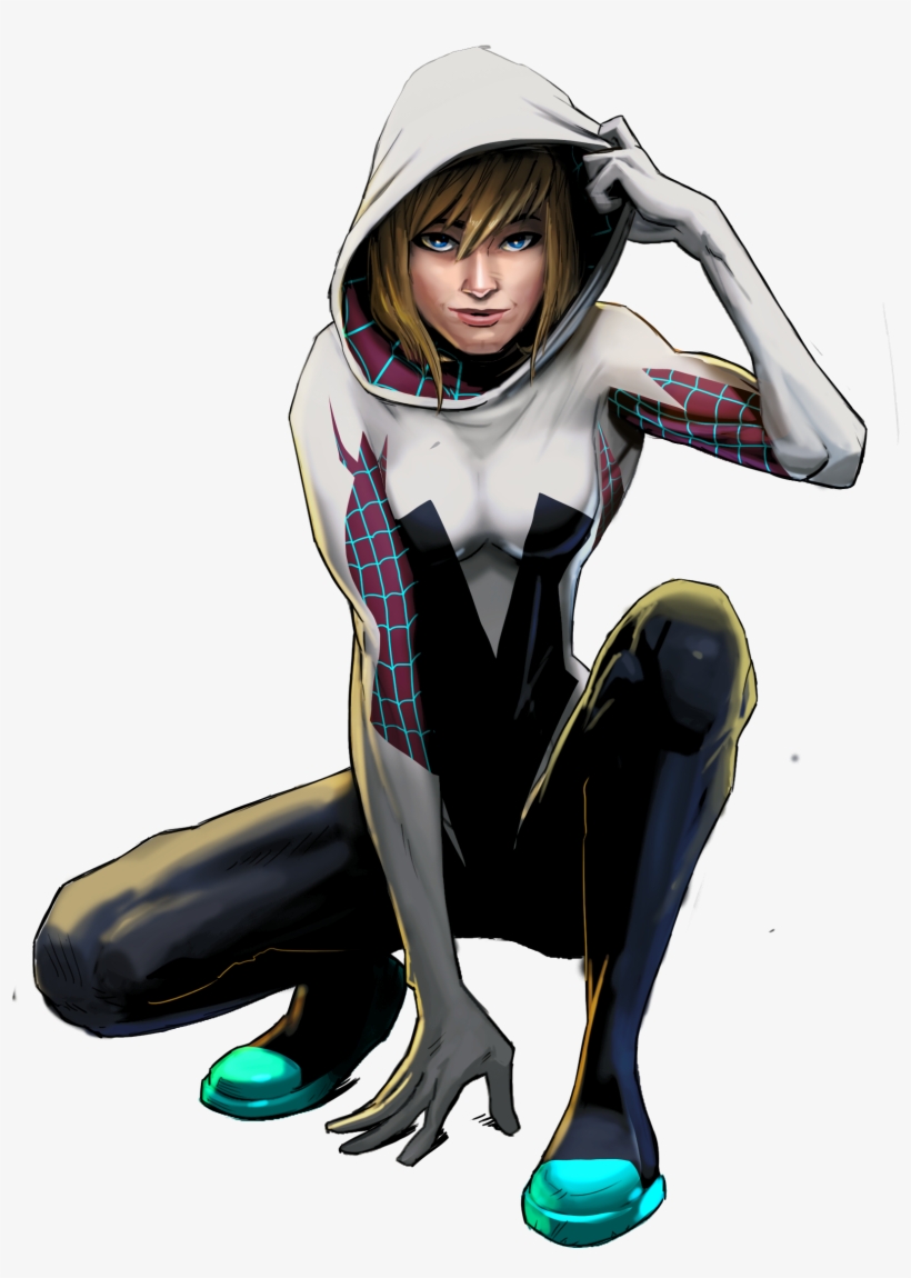 Gwendolyne Stacy Unmasked - Gwen Spiderman, transparent png download