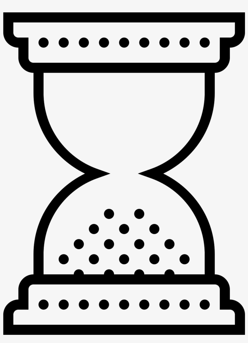 The Icon Is A Simplified, Two-dimensional Hourglass - Hourglass, transparent png download