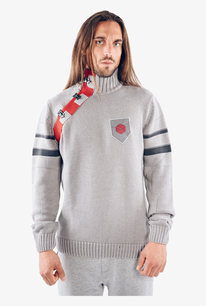 Heavy Cotton Knit Jumper Based On The Design Of Titan - Destiny Titan Sweater - Grey, S, transparent png download